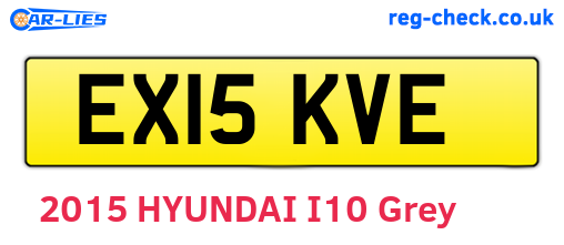 EX15KVE are the vehicle registration plates.