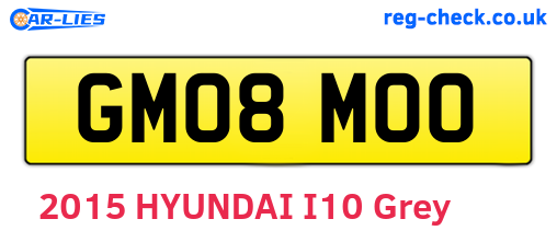 GM08MOO are the vehicle registration plates.