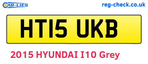 HT15UKB are the vehicle registration plates.