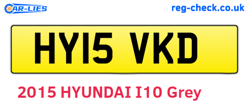 HY15VKD are the vehicle registration plates.
