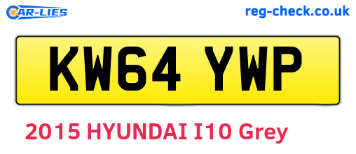 KW64YWP are the vehicle registration plates.