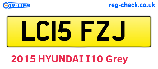 LC15FZJ are the vehicle registration plates.