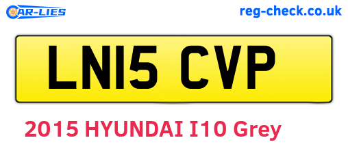 LN15CVP are the vehicle registration plates.