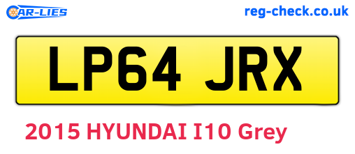 LP64JRX are the vehicle registration plates.