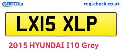 LX15XLP are the vehicle registration plates.
