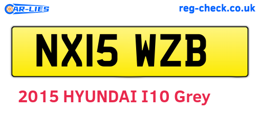 NX15WZB are the vehicle registration plates.