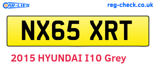 NX65XRT are the vehicle registration plates.