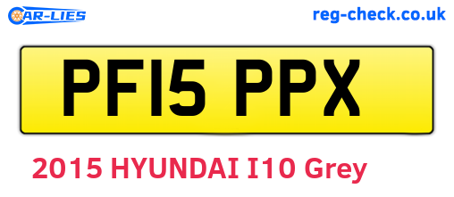 PF15PPX are the vehicle registration plates.