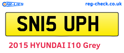 SN15UPH are the vehicle registration plates.