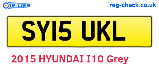 SY15UKL are the vehicle registration plates.
