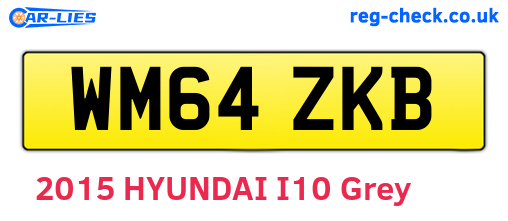 WM64ZKB are the vehicle registration plates.