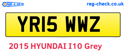 YR15WWZ are the vehicle registration plates.