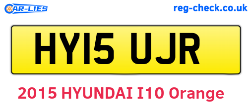 HY15UJR are the vehicle registration plates.