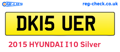 DK15UER are the vehicle registration plates.