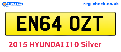 EN64OZT are the vehicle registration plates.