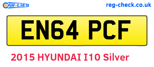 EN64PCF are the vehicle registration plates.