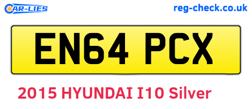 EN64PCX are the vehicle registration plates.