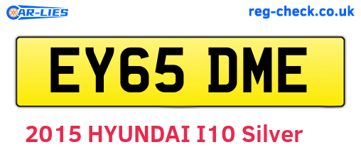 EY65DME are the vehicle registration plates.