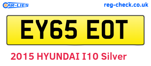EY65EOT are the vehicle registration plates.