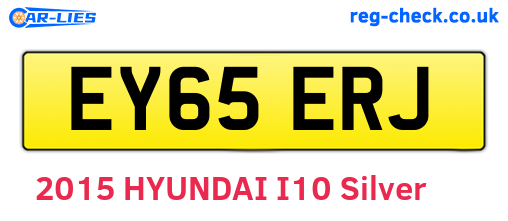 EY65ERJ are the vehicle registration plates.