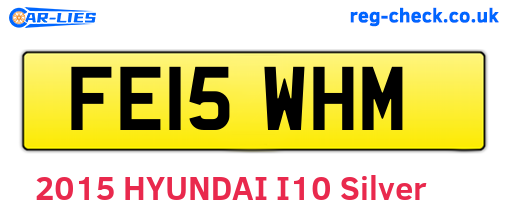 FE15WHM are the vehicle registration plates.