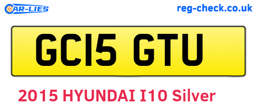 GC15GTU are the vehicle registration plates.