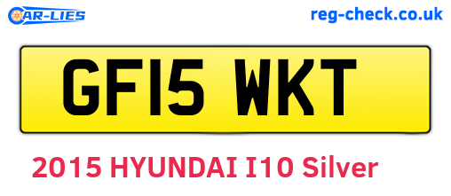 GF15WKT are the vehicle registration plates.