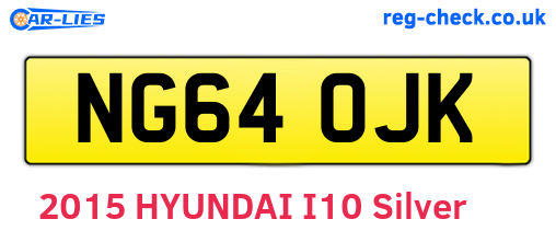 NG64OJK are the vehicle registration plates.