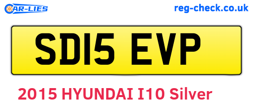 SD15EVP are the vehicle registration plates.