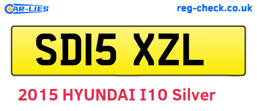 SD15XZL are the vehicle registration plates.