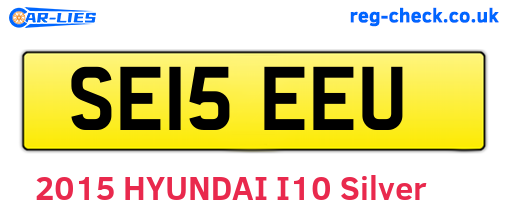 SE15EEU are the vehicle registration plates.