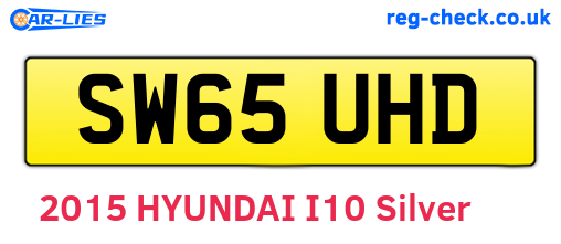SW65UHD are the vehicle registration plates.