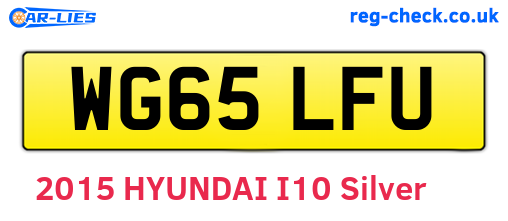 WG65LFU are the vehicle registration plates.