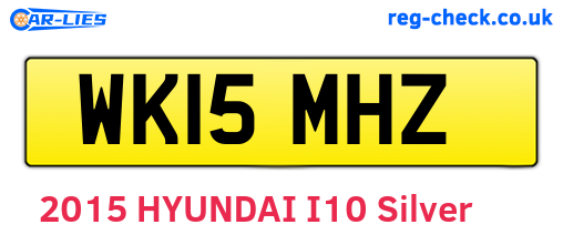 WK15MHZ are the vehicle registration plates.