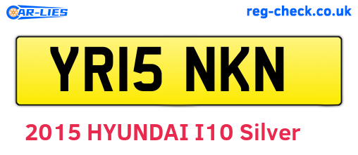 YR15NKN are the vehicle registration plates.