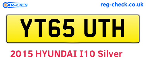 YT65UTH are the vehicle registration plates.