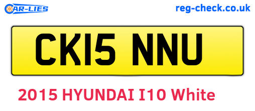 CK15NNU are the vehicle registration plates.