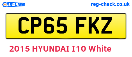 CP65FKZ are the vehicle registration plates.