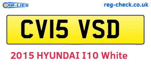 CV15VSD are the vehicle registration plates.