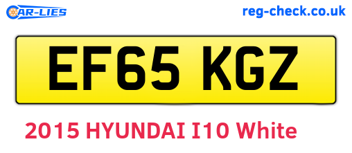 EF65KGZ are the vehicle registration plates.