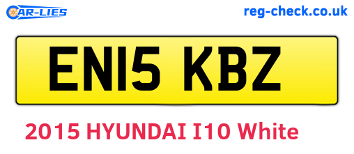 EN15KBZ are the vehicle registration plates.