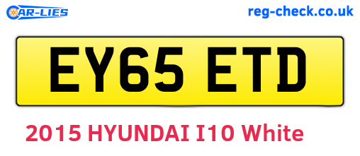 EY65ETD are the vehicle registration plates.