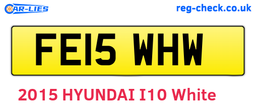 FE15WHW are the vehicle registration plates.