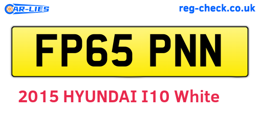FP65PNN are the vehicle registration plates.