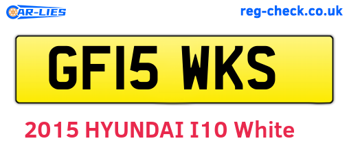 GF15WKS are the vehicle registration plates.