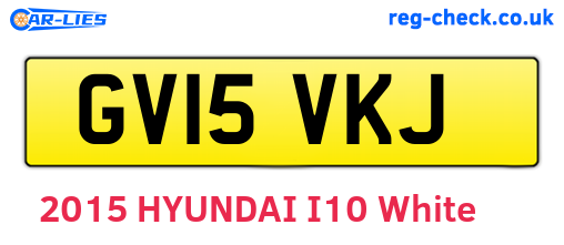 GV15VKJ are the vehicle registration plates.