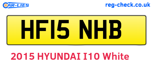 HF15NHB are the vehicle registration plates.