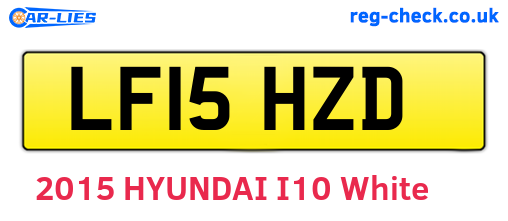 LF15HZD are the vehicle registration plates.