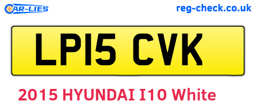 LP15CVK are the vehicle registration plates.