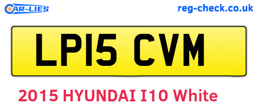 LP15CVM are the vehicle registration plates.